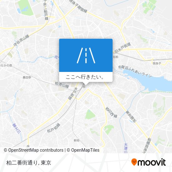 柏二番街通り地図
