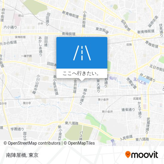 南陣屋橋地図