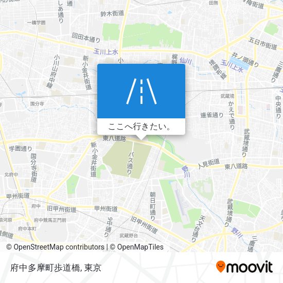 府中多摩町歩道橋地図
