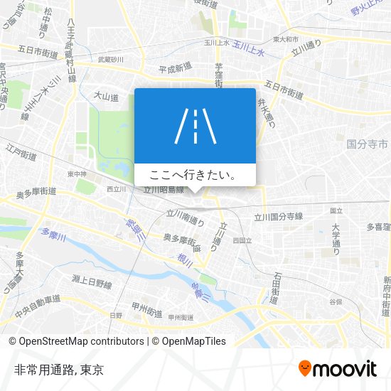 非常用通路地図