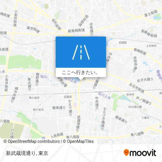 新武蔵境通り地図