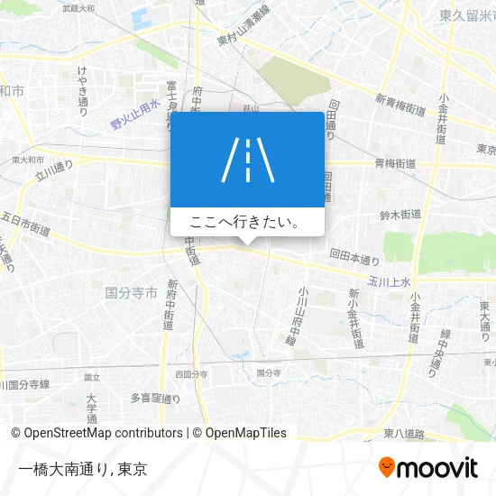 一橋大南通り地図