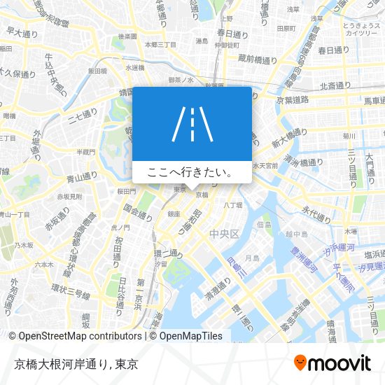 京橋大根河岸通り地図