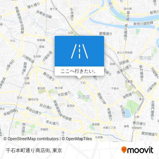 千石本町通り商店街地図