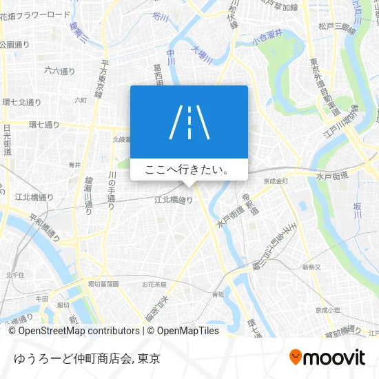 ゆうろーど仲町商店会地図