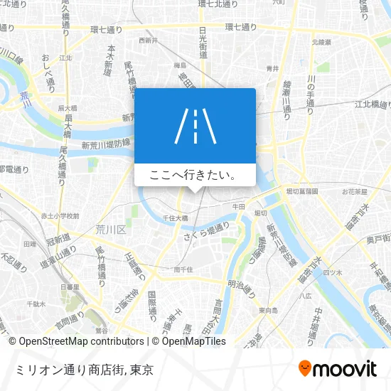 ミリオン通り商店街地図