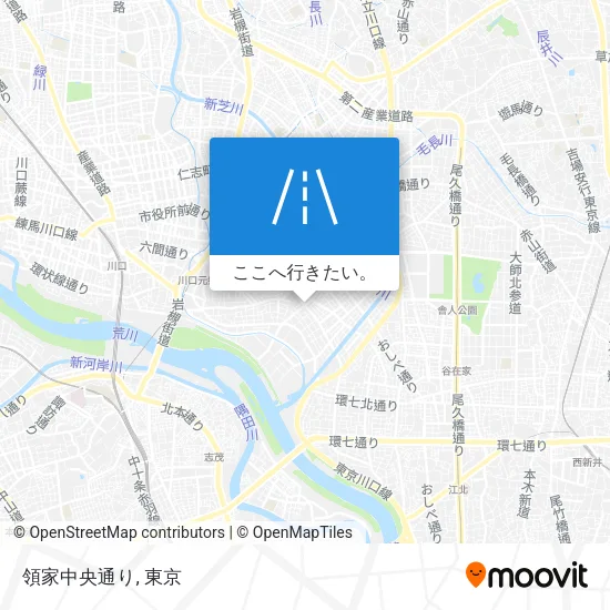 領家中央通り地図