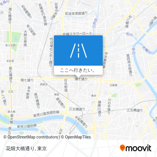 花畑大橋通り地図