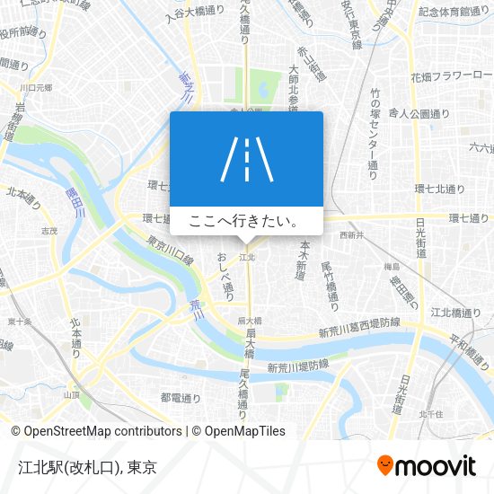 江北駅(改札口)地図
