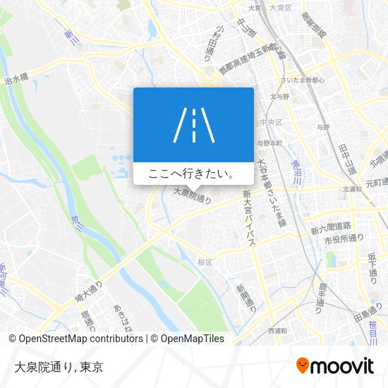 大泉院通り地図