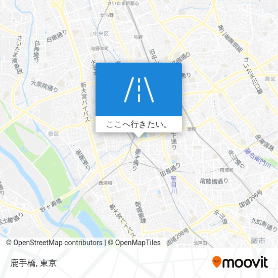 鹿手橋地図