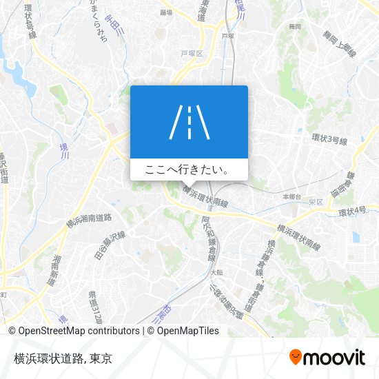 横浜環状道路地図