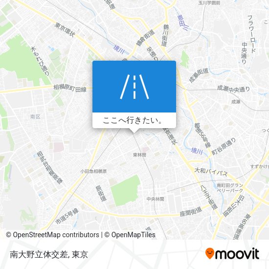 南大野立体交差地図
