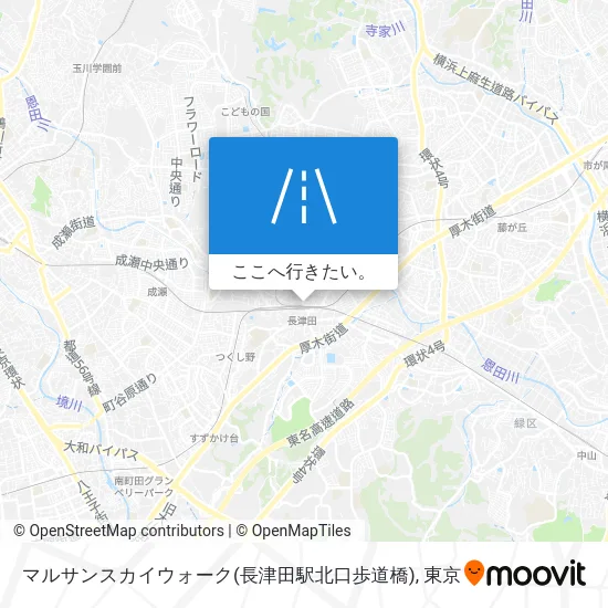 マルサンスカイウォーク(長津田駅北口歩道橋)地図