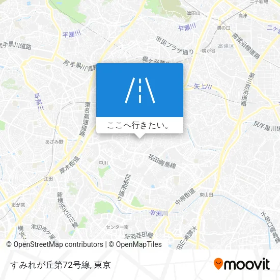 すみれが丘第72号線地図