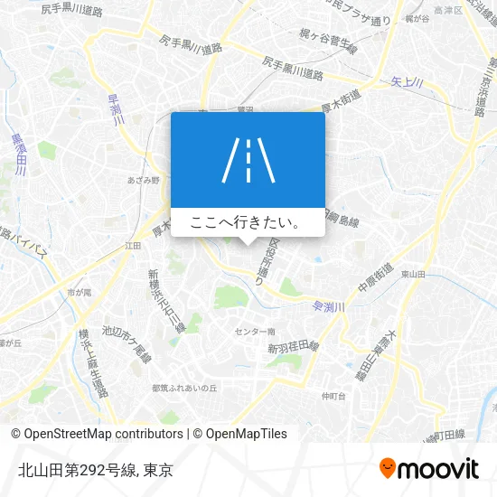 北山田第292号線地図