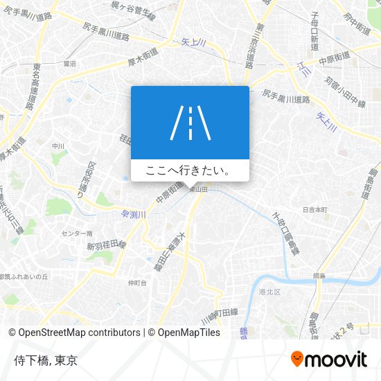 侍下橋地図