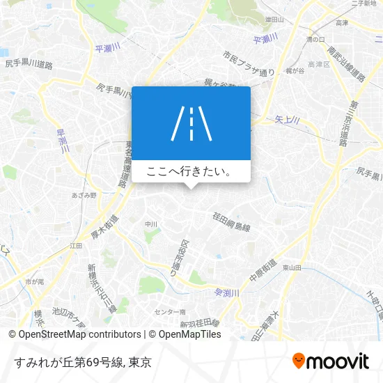すみれが丘第69号線地図