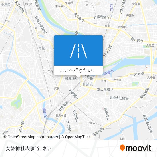 女躰神社表参道地図