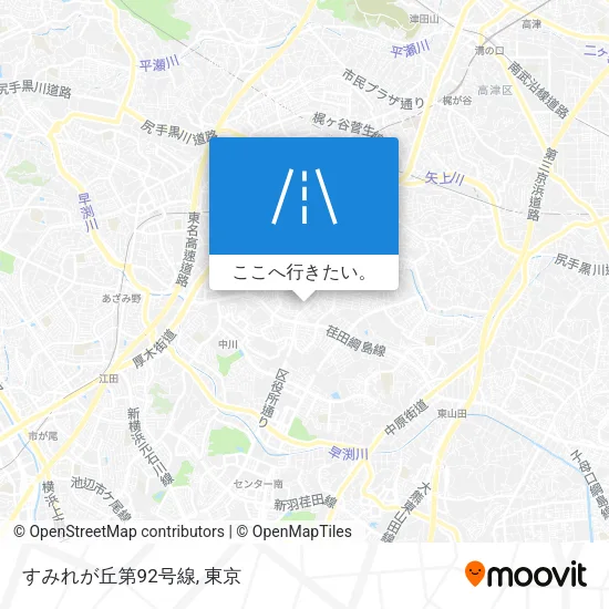 すみれが丘第92号線地図