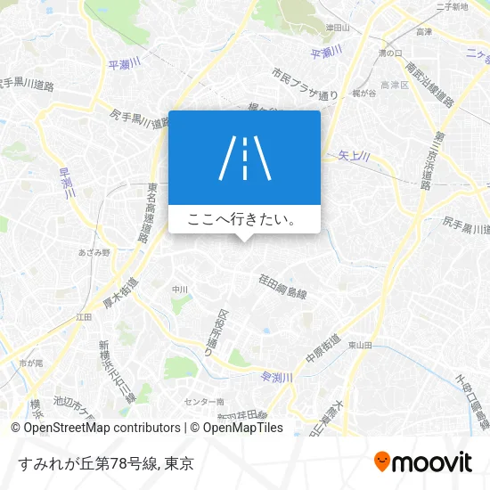 すみれが丘第78号線地図