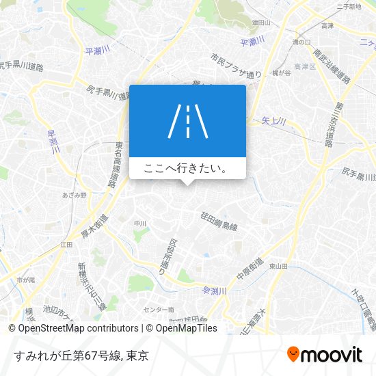 すみれが丘第67号線地図