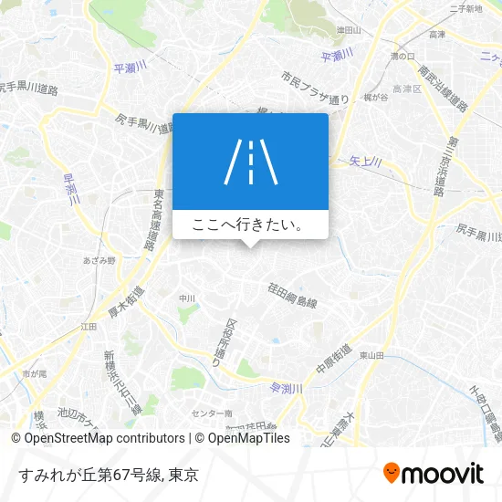 すみれが丘第67号線地図