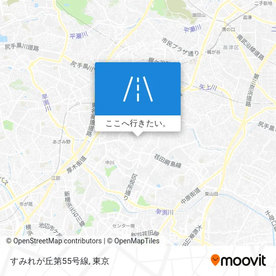 すみれが丘第55号線地図