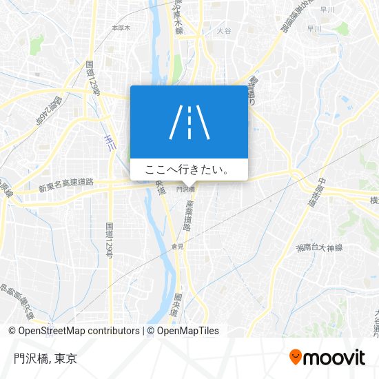 門沢橋地図