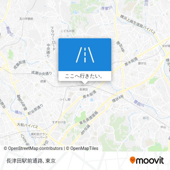 長津田駅前通路地図