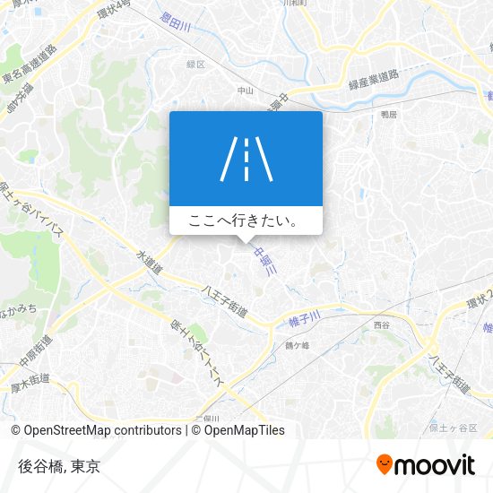 後谷橋地図