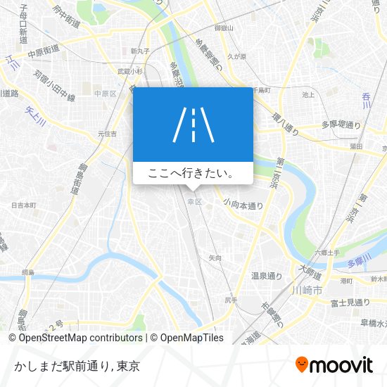 かしまだ駅前通り地図