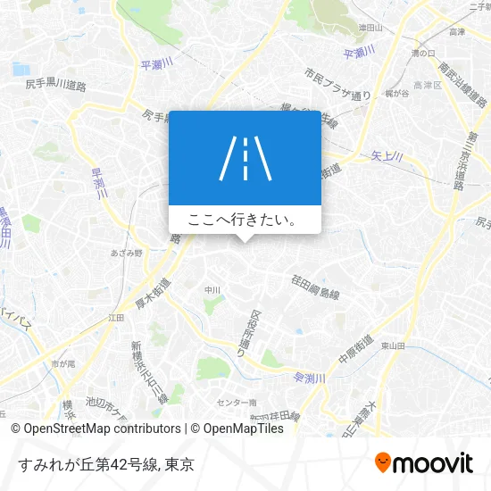 すみれが丘第42号線地図