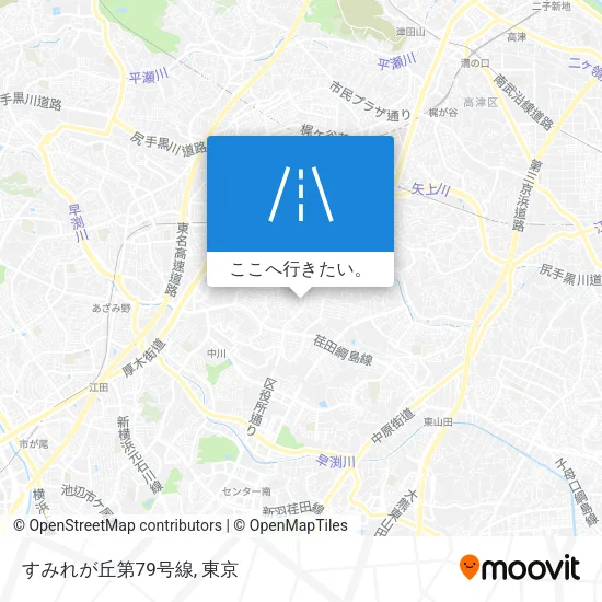 すみれが丘第79号線地図