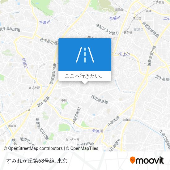 すみれが丘第68号線地図