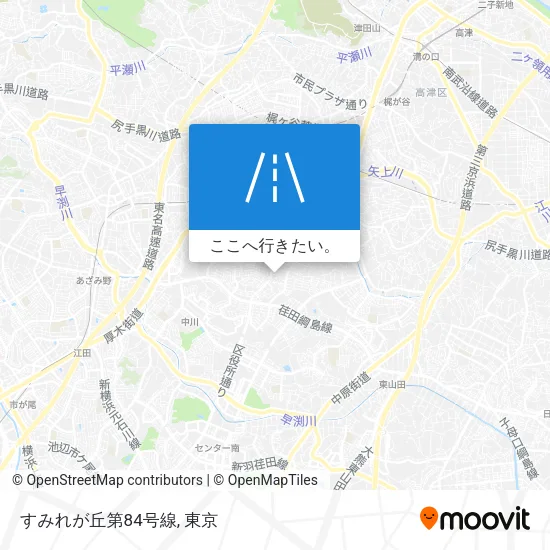 すみれが丘第84号線地図