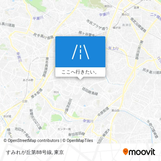 すみれが丘第88号線地図