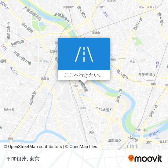 平間銀座地図