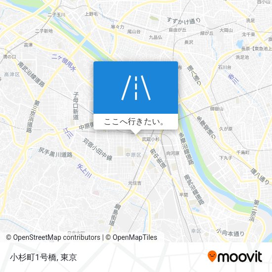 小杉町1号橋地図