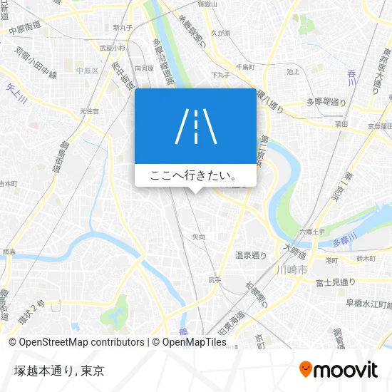 塚越本通り地図