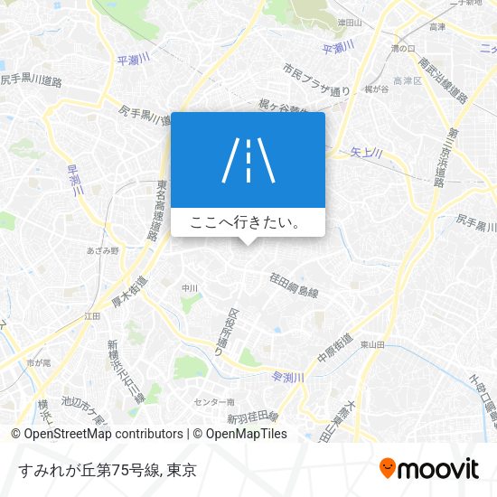 すみれが丘第75号線地図
