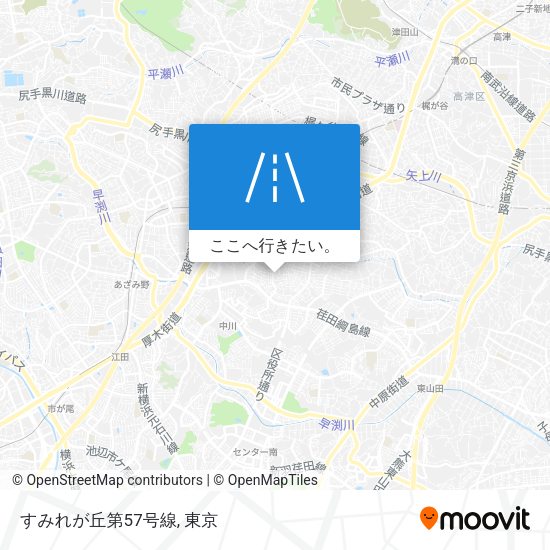 すみれが丘第57号線地図