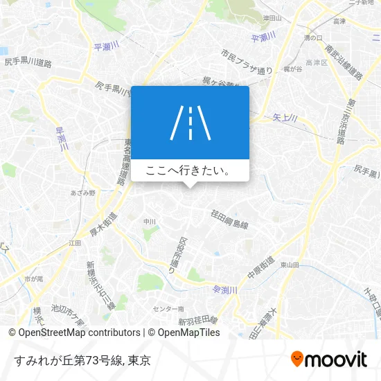 すみれが丘第73号線地図