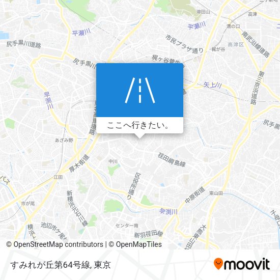 すみれが丘第64号線地図