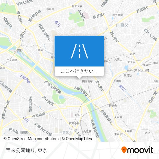 宝来公園通り地図