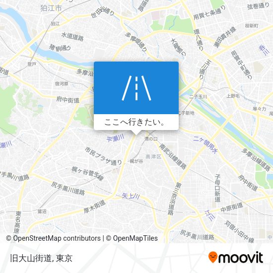 旧大山街道地図