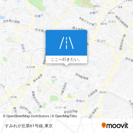 すみれが丘第61号線地図