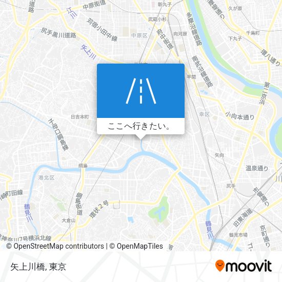矢上川橋地図