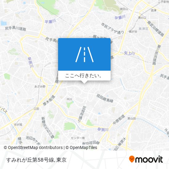 すみれが丘第58号線地図