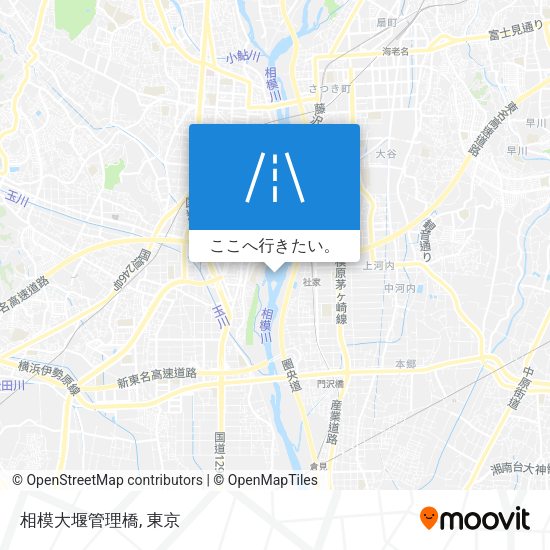 相模大堰管理橋地図